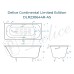 Ванна чугунная Delice Continental Limited Edition 165х70 с отверстиями под ручки и антискользящим покрытием