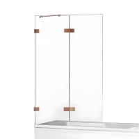 Шторка для ванны NEW TRENDY AVEXA COPPER BRUSHED 110x150 L брашированная медь