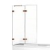 Шторка для ванны NEW TRENDY AVEXA COPPER BRUSHED 110x150 EXK-3810 L брашированная медь