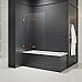 Шторка для ванны NEW TRENDY AVEXA COPPER BRUSHED 110x150 EXK-3810 L брашированная медь