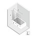 Шторка для ванны NEW TRENDY AVEXA COPPER BRUSHED 110x150 EXK-3810 L брашированная медь