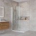 Душевая перегородка BelBagno Kraft 80 KRAFT-L-1-80-C-Cr профиль Хром стекло прозрачное