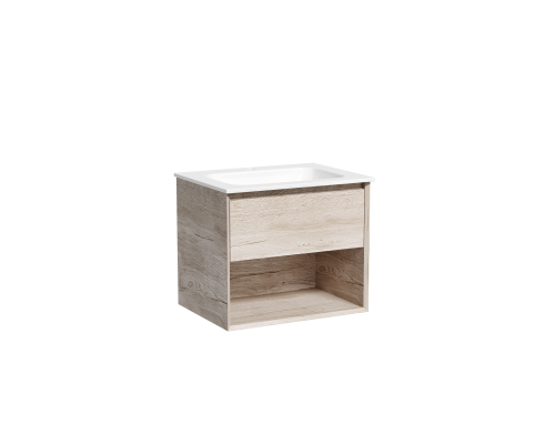 Тумба подвесная SANCOS Marmi 590х445 c ящиком, дуб галифакс MR1.060EG