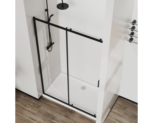 Душевая дверь Vincea City VDS-5CT110CLB 1100 черный стекло прозрачное