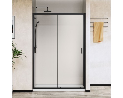 Душевая дверь Vincea City VDS-5CT110CLB 1100 черный стекло прозрачное