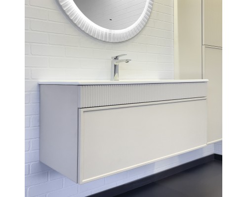 Тумба с раковиной Comforty Мадрид 100 серый шёлк Comforty 100E