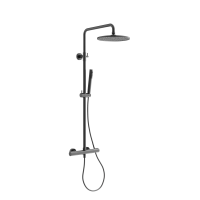 Душевая система с термостатом SANCOS Etna, вороненая сталь, SC9007GG