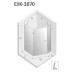 Душевое ограждение NEW TRENDY AVEXA WHITE L 100x80x200 белый