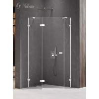 Душевое ограждение NEW TRENDY AVEXA WHITE L 100x80x200 белый