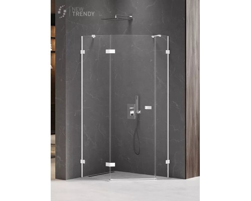 Душевое ограждение NEW TRENDY AVEXA WHITE L 100x80x200 белый