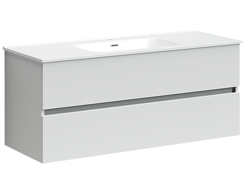 Тумба под раковину SANCOS Urban 1190х450х550 1W, c двумя ящиками, белый глянец Тумба под раковину SANCOS Urban 1190х450х550 1W, c двумя ящиками, белый глянец