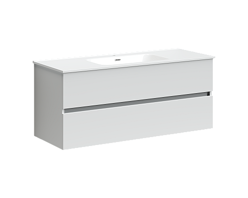 Тумба под раковину SANCOS Urban 1190х450х550 1W, c двумя ящиками, белый глянец Тумба под раковину SANCOS Urban 1190х450х550 1W, c двумя ящиками, белый глянец