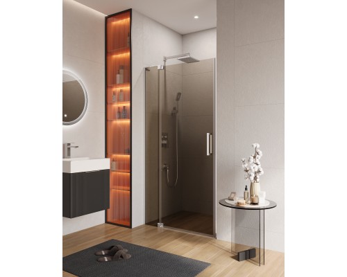 Душевая дверь Cezares Slider 80 SLIDER-B-1-70/80-BR-Cr профиль Хром стекло бронзовое