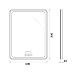 Зеркало BelBagno SPC-MAR-600-800-LED-TCH-RAD с подсветкой с сенсорным выключателем с bluetooth с термометром с радио