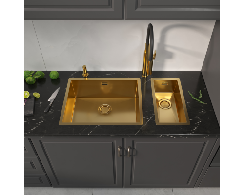Кухонная мойка Reflexion Como RX2054GD брашированное золото