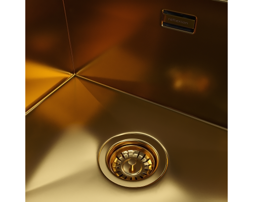 Кухонная мойка Reflexion Como RX2054GD брашированное золото