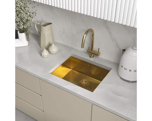 Кухонная мойка Reflexion Como RX2054GD брашированное золото