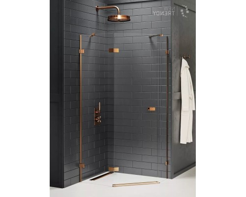 Душевое ограждение NEW TRENDY AVEXA COPPER BRUSHED L 100x80x200 медь