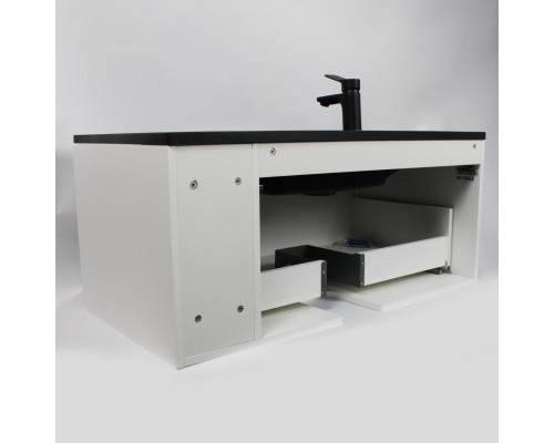 Тумба под раковину подвесная Uperwood Lotus Premium 100х50х42 см, белая