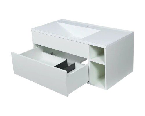 Тумба под раковину подвесная Uperwood Lotus Premium 100х50х42 см, белая