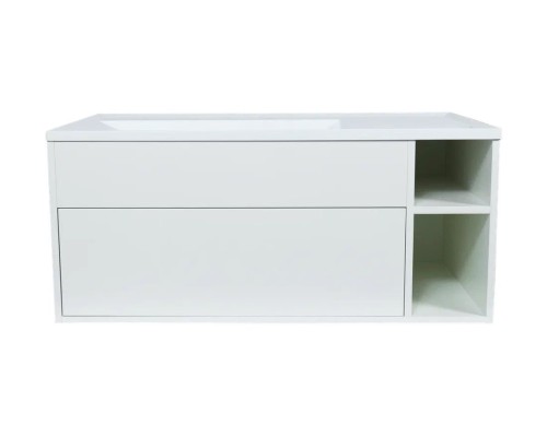 Тумба под раковину подвесная Uperwood Lotus Premium 100х50х42 см, белая