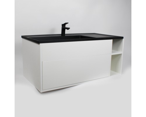 Тумба под раковину подвесная Uperwood Lotus Premium 100х50х42 см, белая