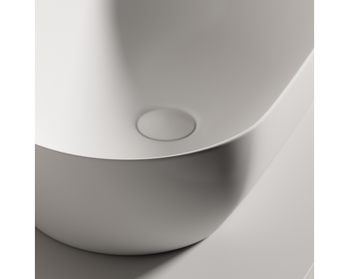 Раковина Ceramicanova Твист (Twist) накладная овальной формы 500x300x140 белый матовый