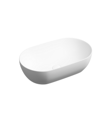 Раковина Ceramicanova Твист (Twist) накладная овальной формы 500x300x140 белый матовый CN12001MW