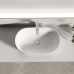 Раковина Ceramicanova Твист (Twist) накладная овальной формы 500x300x140 белый матовый