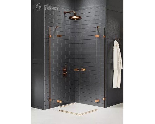 Душевое ограждение NEW TRENDY AVEXA COPPER BRUSHED 90x110x200 брашированная медь