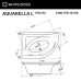 Ванна WHITECROSS Aquarella 170x110 (левая) "RELAX" (белый)
