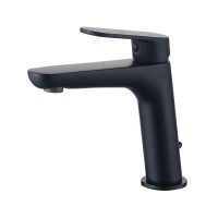 Однорычажный смеситель для раковины AQG Beta, черный матовый