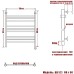 Полотенцесушитель электрический Nika 80 х 50 1375-1875
