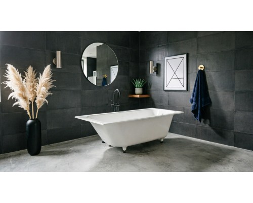 Ванна из литьевого мрамора Flere Oberon New 170x75x60 (белый глянец)