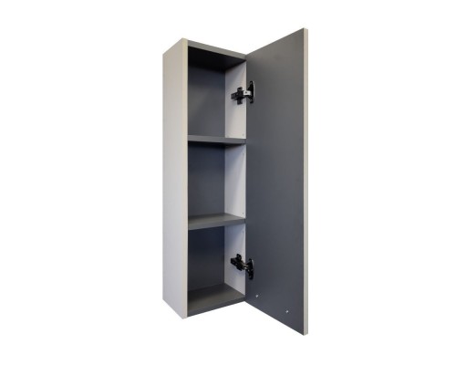 Шкаф подвесной Comforty Касабланка 25 серый шёлк, ручка серый металлик