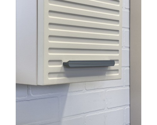 Шкаф подвесной Comforty Касабланка 25 серый шёлк, ручка серый металлик