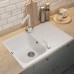 Кухонная мойка кварцевая Uperwood Quartz UPD-04-01, прямоугольная, белая
