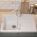 Кухонная мойка кварцевая Uperwood Quartz UPD-04-01, прямоугольная, белая