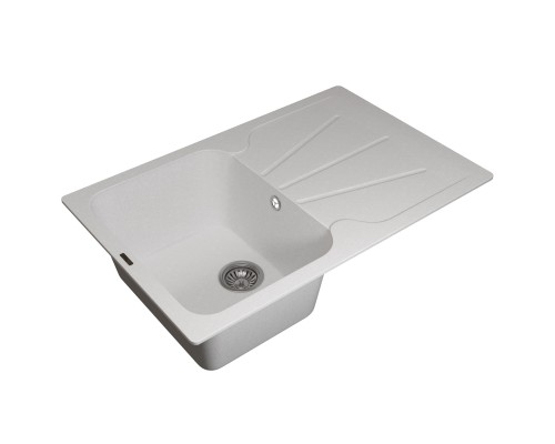 Кухонная мойка кварцевая Uperwood Quartz UPD-04-01, прямоугольная, белая