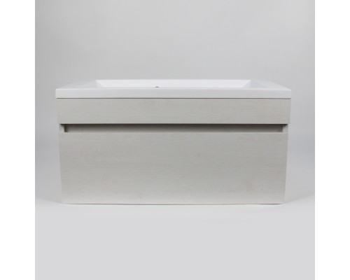 Тумба с раковиной подвесная Uperwood Eva 74х47,5х35,4 см, Дуб Харбор Белый