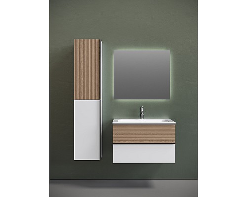 Тумба для раковины SanCos Delta 79 DL80W Дуб белый Тумба для раковины SanCos Delta 79 DL80W Дуб белый