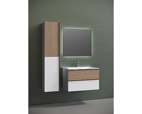 Тумба для раковины SanCos Delta 79 DL80W Дуб белый Тумба для раковины SanCos Delta 79 DL80W Дуб белый