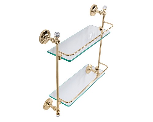 Стеклянная полка Art&Max Antic Crystal AM-E-2682BSJ-Do Золото Стеклянная полка Art&Max Antic Crystal AM-E-2682BSJ-Do Золото