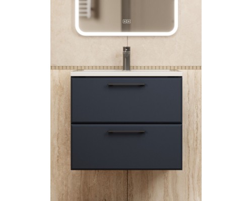 Тумба под раковину Uperwood Foster NEW 60 см, подвесная, черная