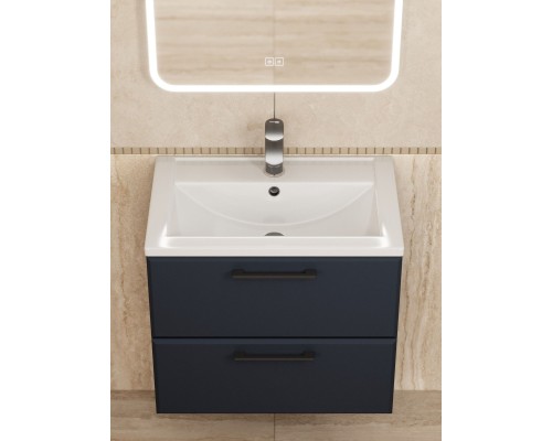 Тумба под раковину Uperwood Foster NEW 60 см, подвесная, черная