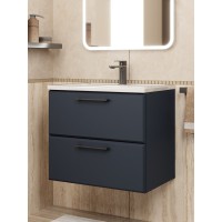 Тумба под раковину Uperwood Foster NEW 60 см, подвесная, черная