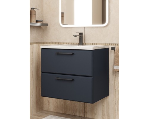 Тумба под раковину Uperwood Foster NEW 60 см, подвесная, черная