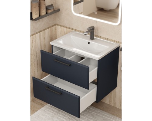 Тумба под раковину Uperwood Foster NEW 60 см, подвесная, черная