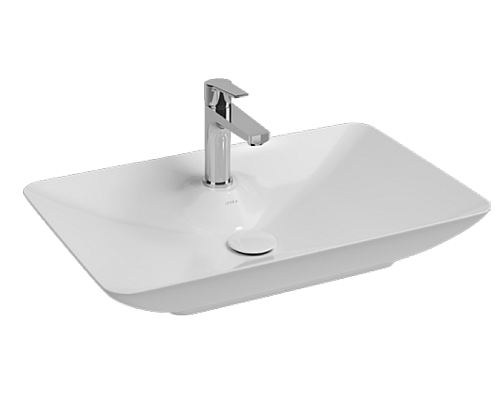 Раковина ISVEA SistemaY Clear накладная 644x395x125 бордовый матовый 10SY50065SV-2R