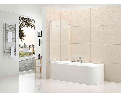 Шторка на ванну Cezares ECO-V-1-80/140-C-Cr-R